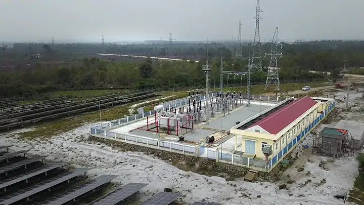 Đường dây 110kV Solar Phong Điền II nhà máy điện mặt trời 50MVA